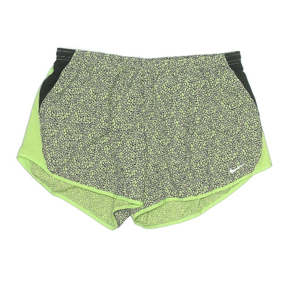 Nike Women's Lime Green Black Running Shorts